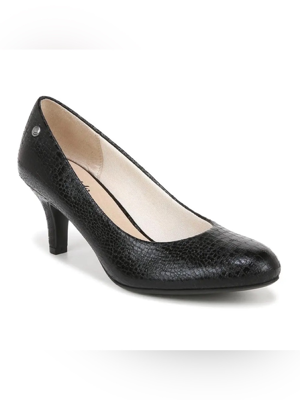 Life Stride Paragi Textured Black Pumps / Heels